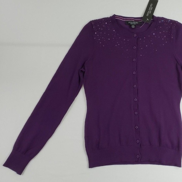 Central Park West New York Sequin/Beaded Sweater NWT! - Picture 3 of 7